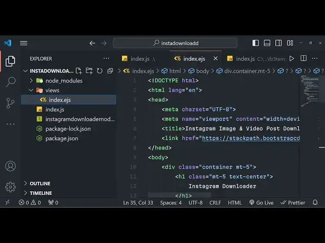 Video thumbnail for Build a Instagram GraphQL API Video & Image Post Downloader in Node.js & Express Using JS