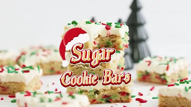 Video thumbnail for Soft & Chewy Sugar Cookie Bars | Easy Frosted Dessert Recipe