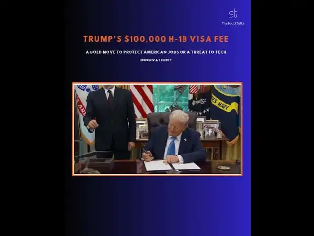 'Video thumbnail for Trump’s $100,000 H-1B Visa Fee: A Bold Move to Protect American Jobs or a Threat to Tech Innovation?'