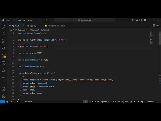 Video thumbnail for Build a Vue 3 Pagination Project to Paginate Data From REST API Using vue-awesome-paginate in TS