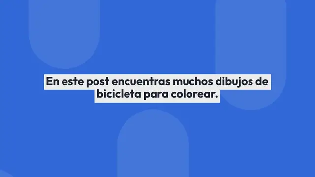 Video thumbnail for Bicicleta para colorear