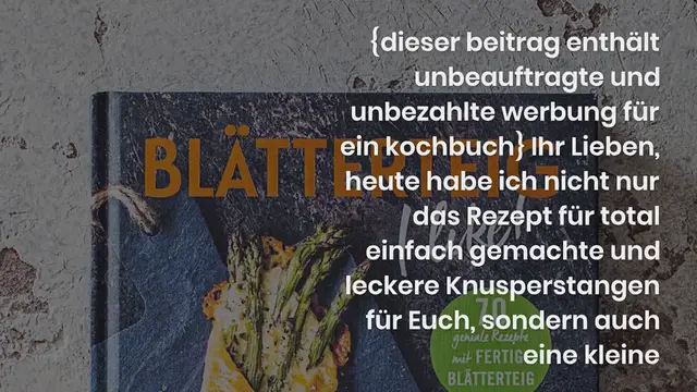 Video thumbnail for Knusperstangen {frisch aus dem ofen}