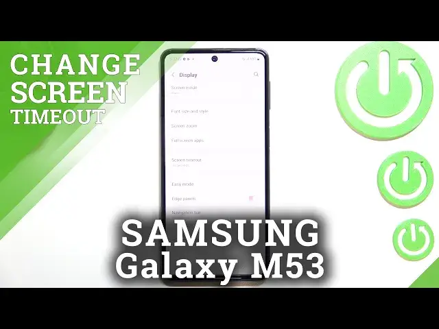 'Video thumbnail for How to Adjust Screen Timeout on SAMSUNG Galaxy M53 - Set Up Screen Timeout'