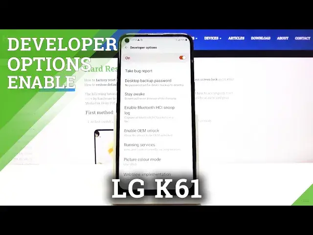 Video thumbnail for How to Unlock Developer Options in LG K61 - OTG Connection