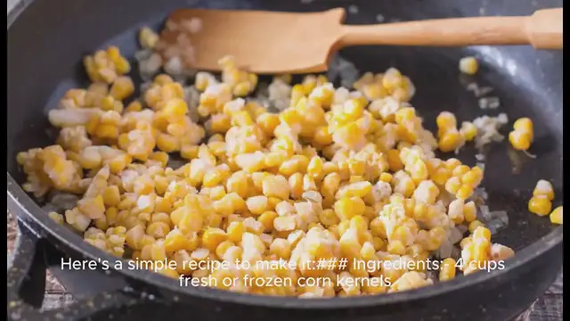'Video thumbnail for Honey Butter Skillet Corn Recipe'