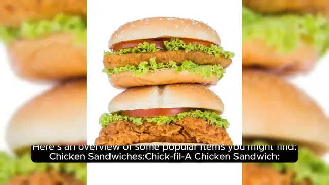 Video thumbnail for Chick-Fil-A Menu