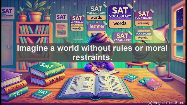 Video thumbnail for 5000 Must Know SAT Vocabulary - SAT Vocabulary: Understanding 'Licentious'