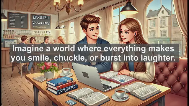 Video thumbnail for 1500 Must Know CEFR B2 Vocabulary - Understanding 'Amusing': A Fun Word for Laughter and Joy