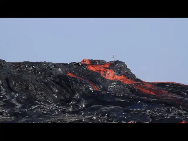 'Video thumbnail for Lava flows from Erta Ale volcano's lava lake early afternoon 17 Jan 2017 (5)'