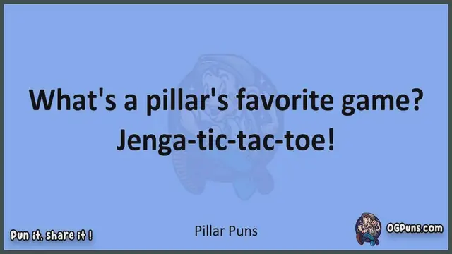 Video thumbnail for Pillar - Jokes, Puns, Wordplays, and Laughter