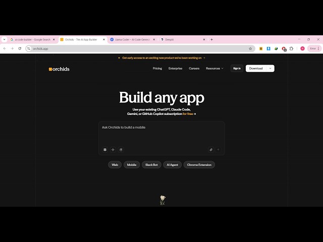 Video thumbnail for Orchids.app is INSANE Builds & Deploy Full Stack Coding Apps From Prompt Destroys Claude & Cursor??