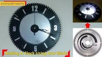 'Video thumbnail for saw blade to make a wall clock'