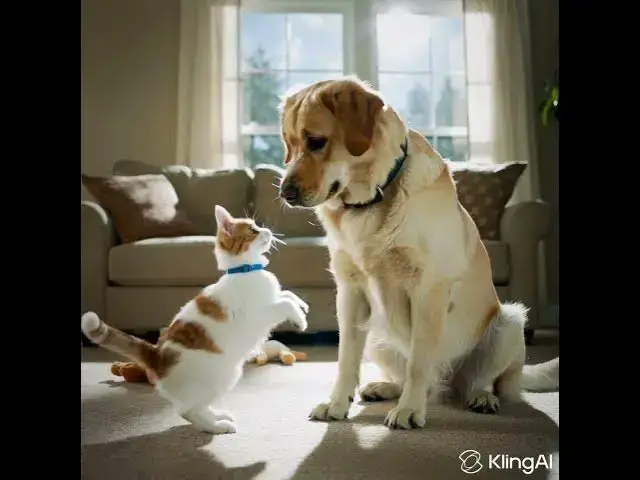 Video thumbnail for Cat just Finesse the dog😂🙈#fyp #catvideos #cats #dogshorts #dog #dogsoftiktok #catvsdogs🐱🐕 #funny