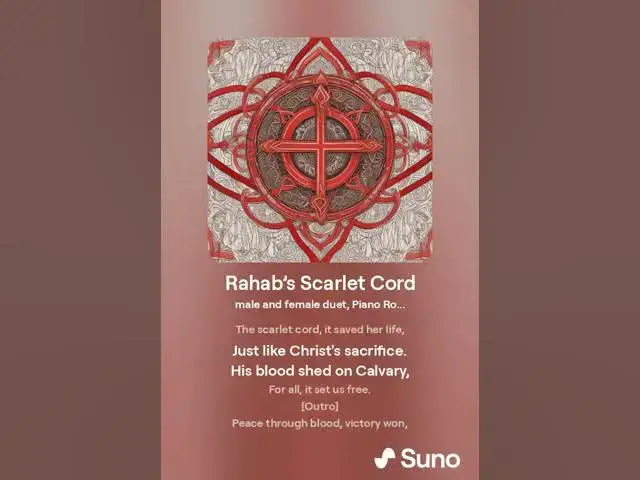 Video thumbnail for Rahab's Scarlet Cord: A Song of Christ's Blood
