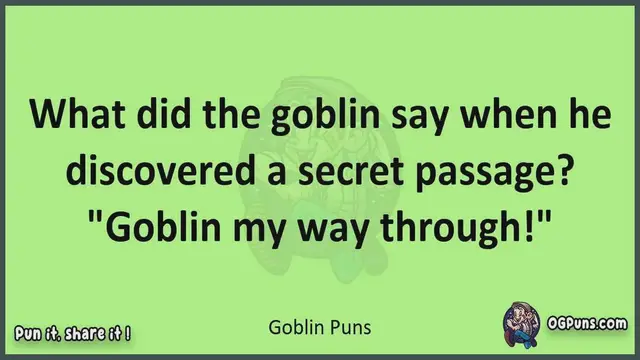 Video thumbnail for Goblin - Jokes, Puns, Wordplays, and Laughter