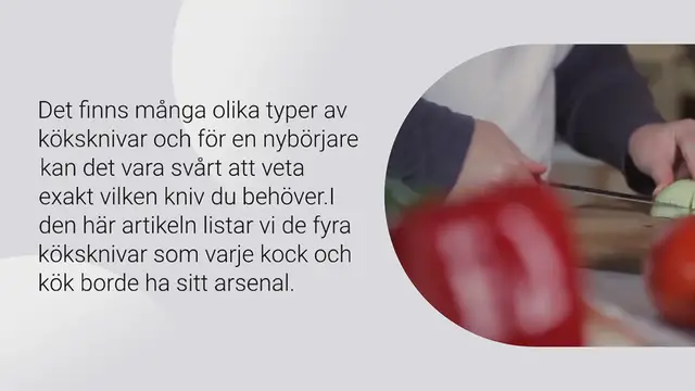 Video thumbnail for 4 Köksknivar varje kök borde ha