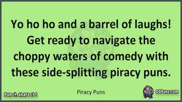 Video thumbnail for Piracy - Jokes, Puns, Wordplays, and Laughter