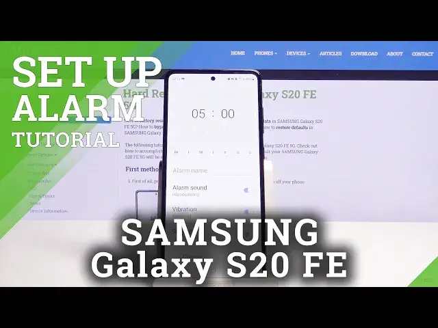 Video thumbnail for How to Set Up Alarm Clock on SAMSUNG Galaxy S20 FE 5G – Alarm Settings