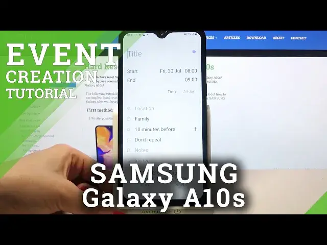 Video thumbnail for How to Add Event to Calendar in SAMSUNG Galaxy A10s– Set Reminder
