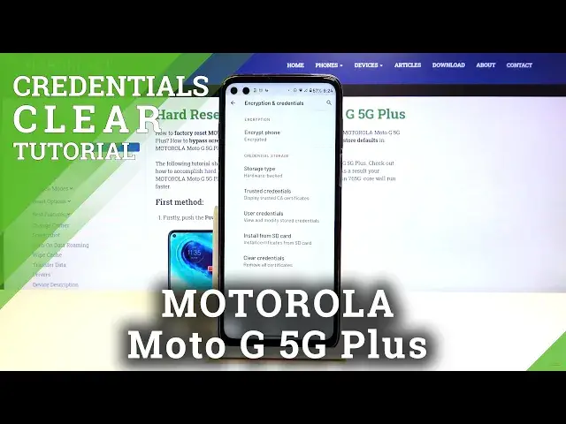 'Video thumbnail for How to Clear Credentials on MOTOROLA Moto G 5G Plus – Remove All Licenses'