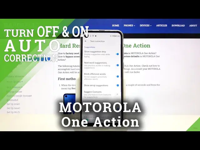 'Video thumbnail for How to Enable Auto-Correction on MOTOROLA One Action – Text Features'