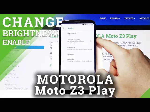 'Video thumbnail for How to Turn On Auto Brightness in MOTOROLA Moto Z3 Play – Adjust Screen Intensity'