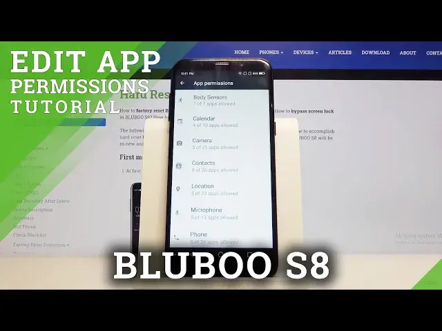 'Video thumbnail for How to Enter App Permission in BLUBOO S8 – Find App Permission Section'