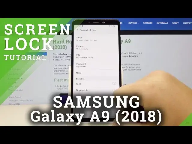 'Video thumbnail for How to Change Lock Method in SAMSUNG Galaxy A9 2018 – Choose Lock Screen Type'