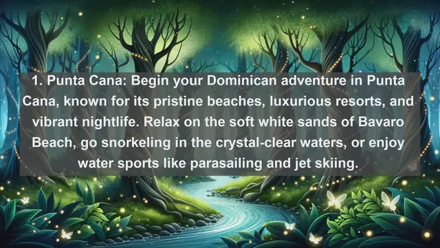 Video thumbnail for "Discover Dominican Republic: Top 10 Must-See Destinations in the Caribbean Paradise"