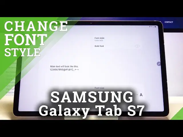 'Video thumbnail for How to Personalize Font Settings in Samsung Galaxy Tab S7 - Change Font Style'