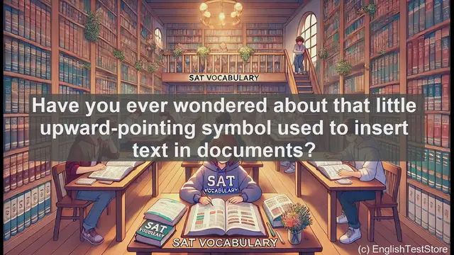 Video thumbnail for 5000 Must Know SAT Vocabulary - The Caret Symbol: A Small Mark with Big Impact in Writing