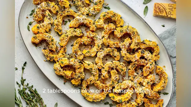 Video thumbnail for delicata squash recipe