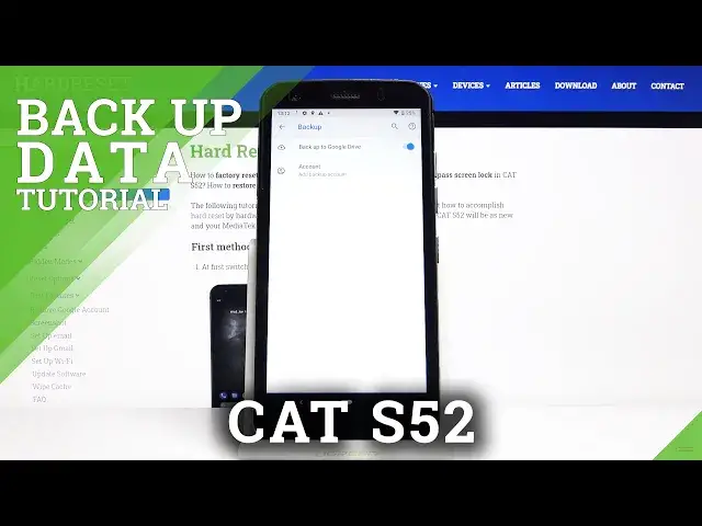 'Video thumbnail for How to Enable Google Backup in CAT S52 – Create Backup Account'