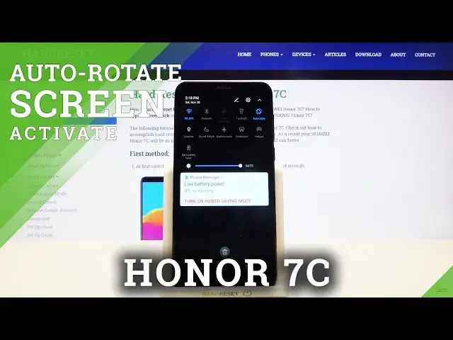 'Video thumbnail for How to Enable Automatic Screen Rotation in HUAWEI Honor 7C - Rotate Display Function'