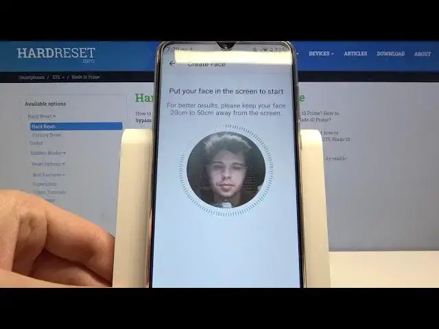 Video thumbnail for How to Set Up Face Unlock in ZTE Blade 10 Prime – Add Face Data