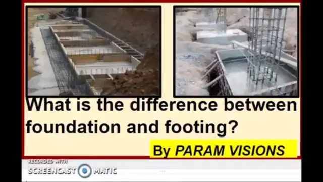 Video thumbnail for Difference between foundation and footing/What is footing and foundation?