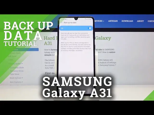 Video thumbnail for How to Enable Google Backup in SAMSUNG Galaxy A31 – Backup Data