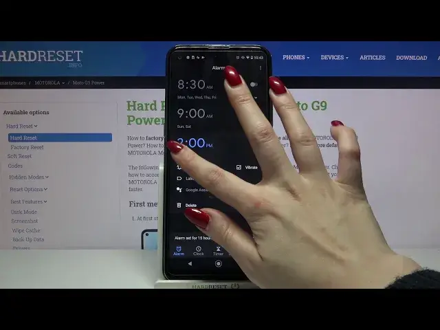 'Video thumbnail for MOTOROLA Moto G9 Power – Add new Alarm Clock & Manage Alarm Clock Settings'