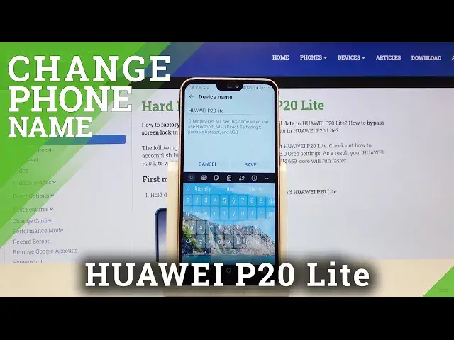 'Video thumbnail for How to Change Device Name in HUAWEI P20 Lite – Personalize Device'
