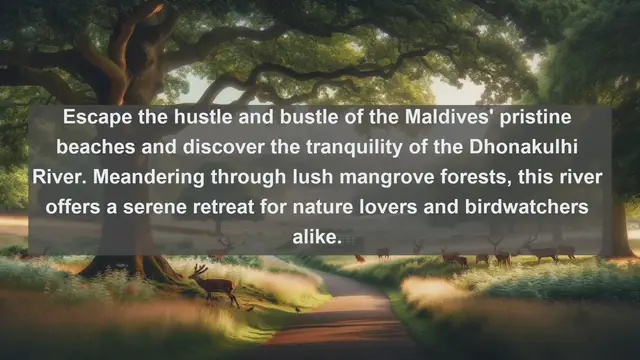 Video thumbnail for Unveiling the Hidden Treasures: Top 10 Exquisite Rivers in the Maldives
