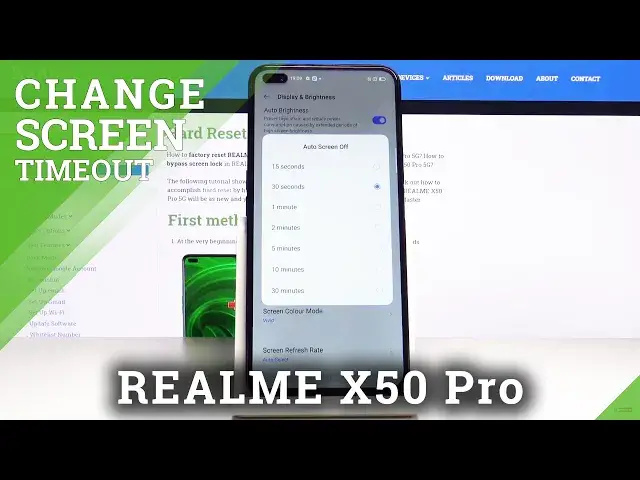 'Video thumbnail for How to Set Up Screen Timeout in REALME X50 PRO 5G - Sleep Time'