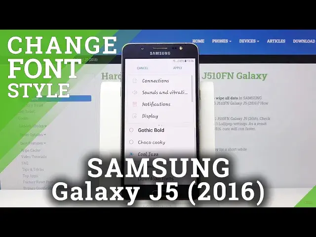 'Video thumbnail for How to Change Font Style in SAMSUNG Galaxy J5 2016 – Customize Font Look'
