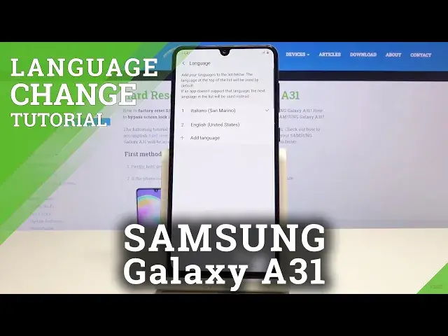 Video thumbnail for How to Change Language in SAMASUNG Galaxy A31 – Language Settings