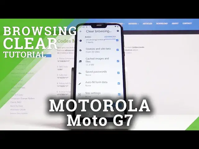 'Video thumbnail for How to Clear Browsing Data in MOTOROLA Moto G7 – Clear Internet History'