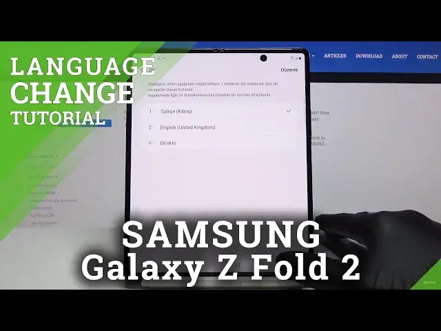 Video thumbnail for How to Change Language in SAMSUNG Galaxy Z Fold 2 – Language List