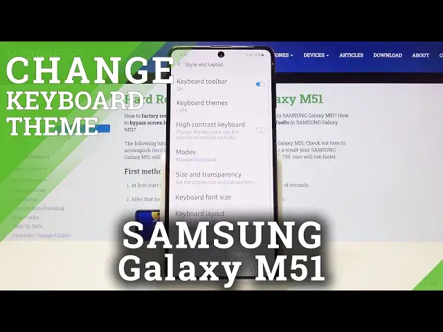 Video thumbnail for How to Change Keyboard Theme in SAMSUNG Galaxy M51 – Keyboard Settings