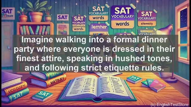 Video thumbnail for 5000 Must Know SAT Vocabulary - Understanding 'Ceremonious': SAT Vocabulary Explained