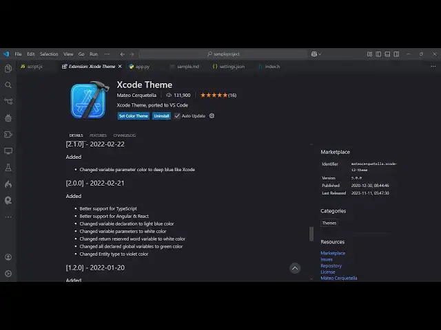 Video thumbnail for VS Code Tutorial to Integrate macOS XCode IDE Dark and Light Theme Video For Beginners