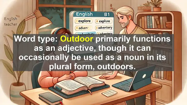 Video thumbnail for 2500 Must Know CEFR B1 Vocabulary - Mastering 'Outdoor': From Definition to Common Usage Errors