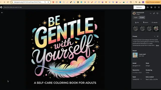Video thumbnail for AMAZING Coloring Book Covers with Ideogram 2.0